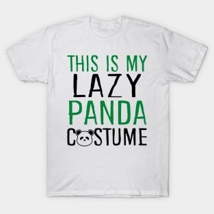 This Is My Lazy Panda Costume T-Shirt